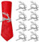 Amosfun 8pcs Weihnachten Serviettenringe Rentier Silber Serviettenringe Serviettenringe Serviettenhalter Weihnachten Tischdekoration