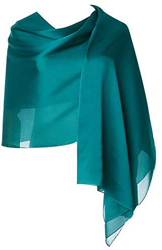 CYZLANN Damenschals aus 100% Seide, lang, leicht, für Damen, Green-a, One size