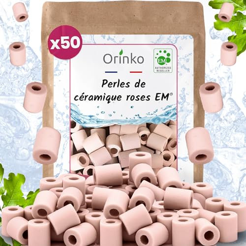 Orinko EM® Pink Ceramic Beads x80 - Purifies Water - Perfect for Carafes, Water Bottles, Canteens