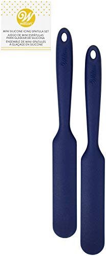 Mini Silicone Icing Spatulas 2/Pkg-Navy Blue