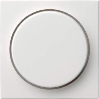 GIRA System 55 reinweiß SEIDENMATT (065 027) Abdeckung. Drehdimmer