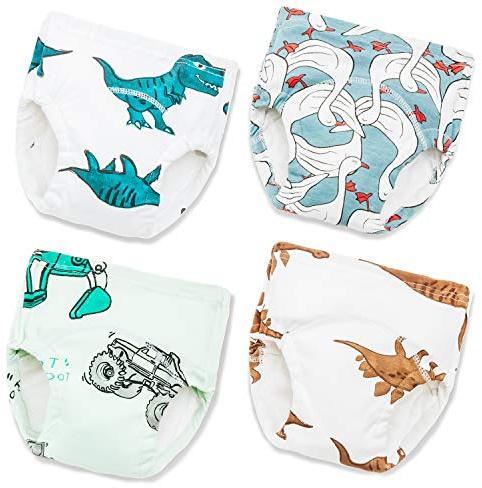 Joyo roy Pantalones para pañales para niños pequeños Ropa Interior de Entrenamiento para IR al baño niños Calzones de Entrenamiento para Bebé Pañal de Aprendizaje
