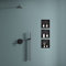 doporro Wandnische Dusche Schwarz 30 x 30cm | Duschablage Bad befliesbar aus Edelstahl | Duschregal Unterputz-Montage