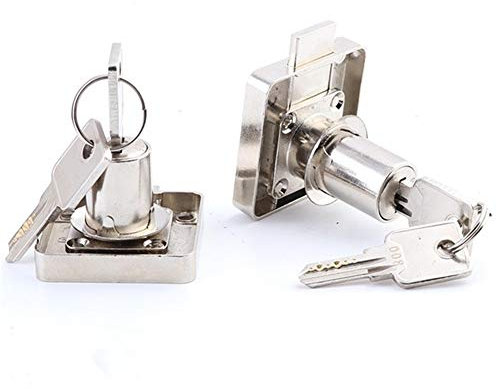 10pcs 22mm 32mm Copper Drawer Locks with 2 Keys Lock Furniture Hardware Door Cabinet Lock for Office Desk Letter Box Cam Locks JIYAMI'EN EL (Color : 138 32 1)
