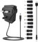 Premium 5V 2A Power Adapter - Universal Charger for IP/CCTV Cameras, Smartphones, Tablets, Speakers, USB Hubs, LED Light Strips, TV Boxes, Routers, and More (5V2A 11tips [Straight])