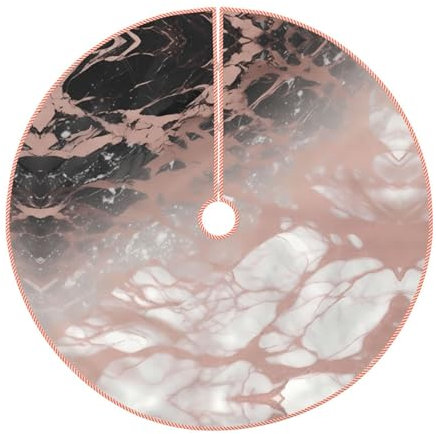 Weihnachtsbaum Röcke Marmor Farbe Rose Gold Druck Baum Rock Weihnachtsdekorationen Bauernhaus Weihnachtsbaum Matte für Urlaub Party Dekor