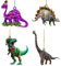 CZolden Weihnachtsschmuck Dinosaurier Weihnachtsbaum Dekorationen Acryl Hängende Dekoration für Weihnachtsbaum Innen Wohnkultur 4 Stück
