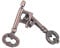 Cooplay Metal Brain Teaser Puzzle, Assembly & Disentanglement Puzzles, IQ Logical Games, Fidget Stress Toys Gift for Adults, Bronze