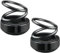 Tragbare Kinetische Molekularheizung, Solar-Doppelring-Heizung, 360 Grad Drehbar, Automatische Kinetische Heizung, Tragbare Kinetische Mini-Heizung, Autos Innendekoration (2pcs-Schwarz)