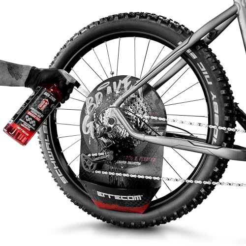 Errecom 1000 Miglia Brake Guard, Protective Cover for Bike Chain Cleaning, Protects Disc Brakes from Dirt Splashes, Cleaners, Lubricants and Protectors, Integrated Waste Collection Pocket