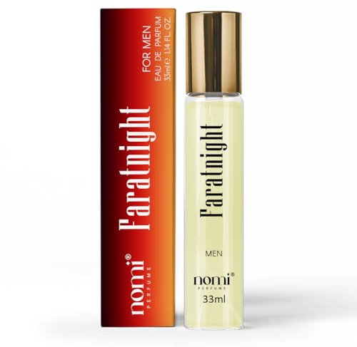 Nomi Perfume für Herren, 33ml, (FARATNIGHT) Eau de Parfum mit 20% Duftölen, Aromatisch-Würzige Eleganz