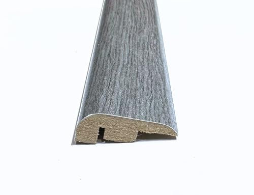 Boston Grey Oak Laminate & Wood Flooring Section Transition Bar MDF Threshold Strip End Edge Profile Door Trim Moulding Oak (1, 900mm (2ft 9))