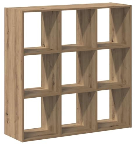 vidaXL Bücherregal Artisan-Eiche 102x32x102 cm Holzwerkstoff