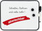 TimeTEX Whiteboard A4-Plus, 4-tlg., doppelseitig | Set mit abwischbarem Folienstift und 2 Magneten