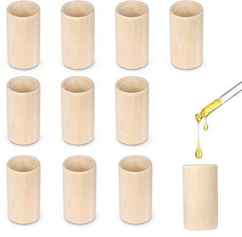 10 Stück Diffuser Holz, Holzdiffusor für Ätherische Öle Klein Aroma Diffusor Holz Duftöldiffusoren Raumduft Diffuser Duftverbreitendes für Aromatherapie in Schlafzimmer, Büro und Auto