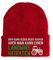 tshirtladen Lustige Mütze Beanie mit Spruch Glück Nicht kaufen Landwirt heiraten Wintermütze, Farbe: Rot