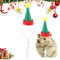 Birtern Guinea Nikolausmütze, Weihnachten Kleintier Kostüm Mütze, Tier Nikolausmütze mit Verstellbarem Gummiband für Hamster, Chinchilla, Igel