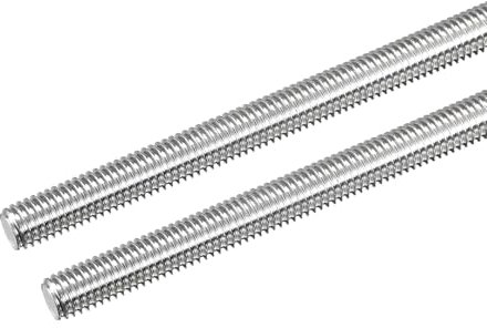 QUARKZMAN Barra Filettata M8 x 250mm Passo Filettatura 1.25mm Perni Barra Filettata in Acciaio Inox 304 Destre Completamente Filettati Aste 2 Pezzi