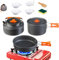 Ensemble d'ustensiles de cuisine en aluminium : ensemble d'ustensiles de cuisine portables pour sac à dos de camping, cuisson en aluminium | Matériel alimentaire Outil de cuisine
