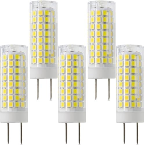 GY6.35 Ampoule LED 10W, Ampoules LED de 5pcs, 1000LM, 10W équivalent à 100W halogène, AC220V-240V, Angle de Faisceau de 360 ° pour l'éclairage Domestique(Cool White 6000K)