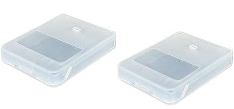 RUITROLIKER 2pcs Memory Card Case Dust Cover Storage Box Compatible for PS1 PS2 Memory Card