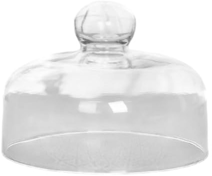 FytStycale Couvercle à Gâteau En Verre, Cloche pour Pâtisseries sur Stand à Gâteau, 18x30 Cm