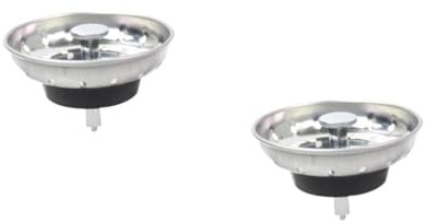 POPETPOP 2piezas Colador De Fregadero De Inoxidable Tapón De Drenaje para Cocina Resistente Corrosión y De Instalar para Lavabos Duchas y Bañeras Atrapa Residuos y Permite El Paso De