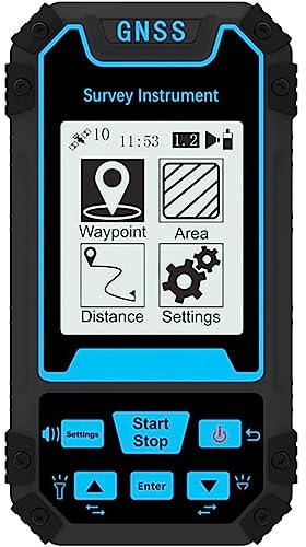 Équipement de relevé GPS portable de haute précision – Navigation en temps réel, mesure des coordonnées, rechargeable, mesure d'altitude pour forêt, terres agricoles, montagnes, exploitation minière