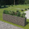 LumFurni Lit surélevé à Gabion Acier galvanisé 360x50x100 cm Jardinière Jardin