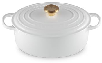 Le Creuset Signature Cocotte ovale en fonte émaillée Blanc 29 cm