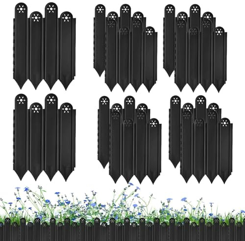 Bordure de jardin, bordure de pavé, barrière de protection décorative pour pelouse, terrasse, route, parterres de fleurs, cour, pavés de jardin