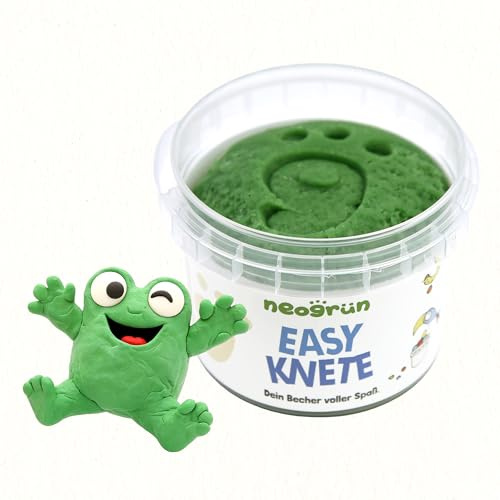 neogrün® Easy-Knete – Vegane Bio-Spielknete für Kinder – Extra weiche, leicht formbare & lufttrocknende Knete – Modelliermasse, Kinder-Knete, NCP-zertifiziert, natürliche Rohstoffe – 120 g (Grün)