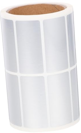 ROMISBABA Matte Silber Etiketten Selbstklebend Permanent Haftend Bedruckbar Adressetiketten Preisetiketten Für Büro und Versand