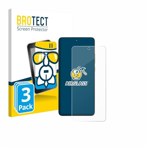 BROTECT Schutzglas für Motorola Edge 70 | 3 Stück Transparenter Displayschutz Made in Germany Schutzfolie Panzer Folie Glas 9H Anti-Fingerprint Einfache Montage Clear