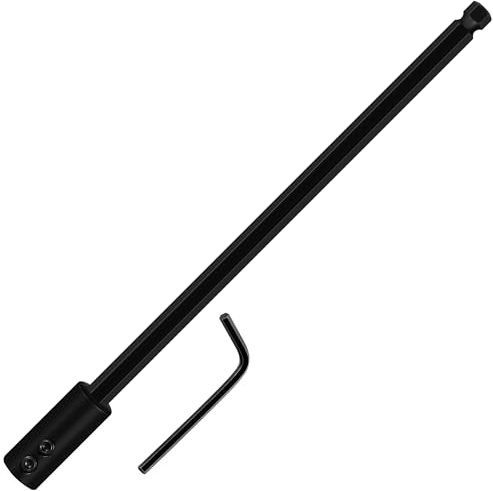 12 Inch Forstner Drill Bit Extension for 7/16 Hex Shank | Drill Bit Extension for 7/16 Hex Shank, Hole Saw Extension Chuck, for Adding Over 10 inches of Drilling Depth
