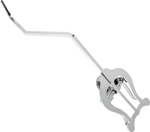 Metallbeschichteter Notenclip für Baritonhorn, 19x12x5,5cm | Windfest, Schützt Blätter beim Gehen, für Paraden, Musiker und Musikschüler, Silber