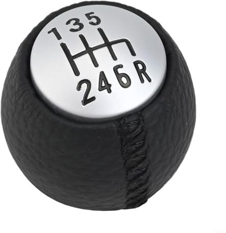 Pomo de palanca de cambios para Alfa Romeo para GT 147 166 palanca de cambios manual de 6 velocidades con acento de cuero real y peso equilibrado
