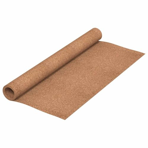 vidaXL Rollos de corcho Marrón 100 x 200 x 0,2 cm Corcho