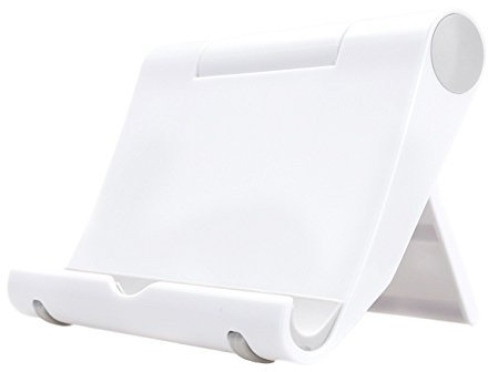 Leuchtbox Multi-Winkel Handyständer Smartphone Ständer Handyhalter für Tablets Phablets E-Reader iPhone iPad bis 10 Zoll Verstellbar (weiß)