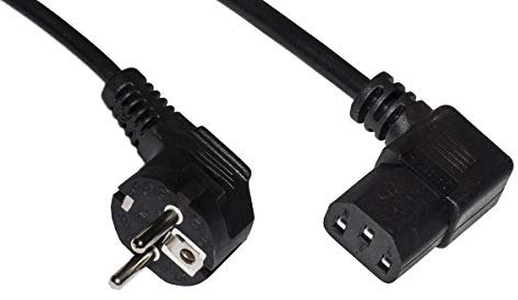 Link LKSK18N Cavo Alimentazione Spina Tedesca 16A 90 Gradi - Presa IEC C13 90 Gradi MT.1.80