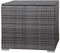 SVITA Kissenbox 75x75x64 cm für Polyrattan Lounge Lugano/California Ergänzung Rattan Braun Grau oder Schwarz (Grau)