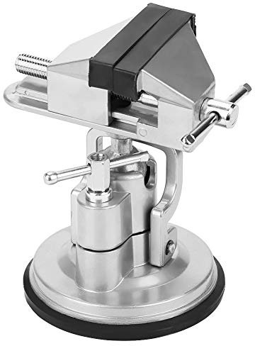 Broco Verstellbarer Mini-Schraubstock, schwenkbarer Mehrwinkelschraubstock Universal-Schraubstock Arbeitsspanner Drehbarer DIY-Schraubstock