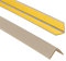 ProfiPVC Profilo Angolare PVC 25x25 mm, 110cm - Listello di protezione in plastica flessibile - Striscia autoadesiva - Riparo dei profili angolari e bordi, facile da installare - Beige