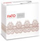 Fato - Trockene Papierservietten, Airlaid, Textileffekt, Packung mit 50 Servietten, Größe 40x40, 4-fach gefaltet, Bombay Cappuccino-Muster