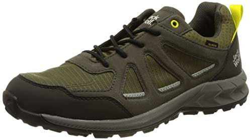 Jack Wolfskin Herren Woodland 2 Texapore Low M Sneaker, Khaki/Green, 44 EU