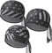 Chuangdi 3 Stück Do Rags Dew Rag Skull Caps für Herren, Bandana, Beanie, Piratenhut, Fahrradmütze, Kopfwickel für Damen, Stars and Stripes Caps, MEDIUM