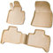 Recambo 3D Gummi Fußmatten kompatibel für BMW X5 E53 | BJ 1999-2006 | Auto Gummimatten | Passgenau | mit Rand | beige