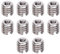 10 Pezzi Inserti Filettati Dado Riduzione Interno M2*0.4 esterno M4*0.7 lungo 4mm Acciaio Inossadabile Hardware Fastener Conversione Filo Strumento Kit per Inserto Riparazione Dado