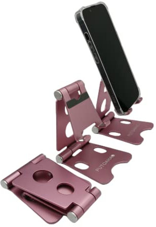 PUTOAHAO Oro Rosa Metal Soporte para Movil,Soporte Movil Mesa,Soporte Telefono,Soporte de Teléfono Móvil,Soporte para iPhone 14 13 12 Pro MAX Mini Plus,Xiaomi,Samsung,Huawei,Smartphone