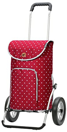 ANDERSEN Einkaufstrolley - Royal Shopper Ole rot 47 L Handwagen,modisch,Shopping, Aluminium, klappbar, leichtgängig